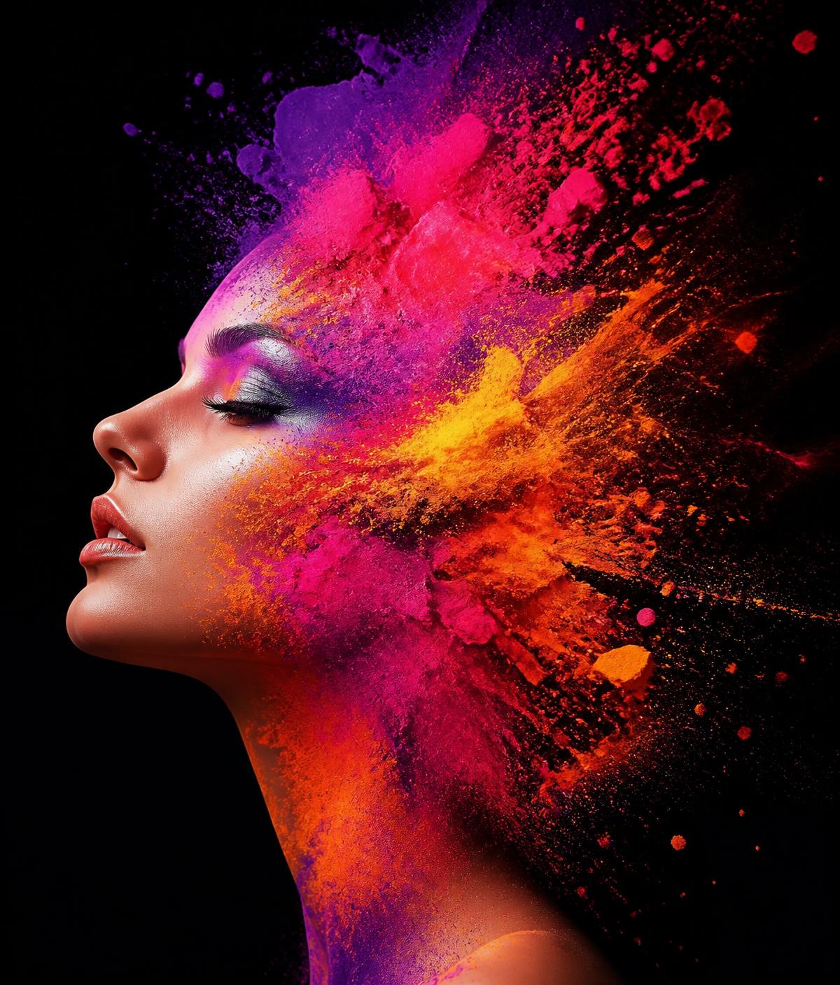 Colour splash portrait representing Coloursplash creative work